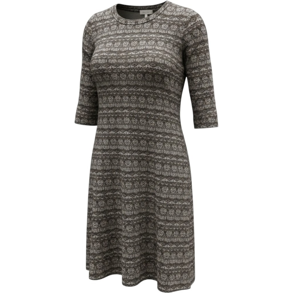 American Eagle Grey Fair Isle Knit Dress Open Back Keyhole Large
